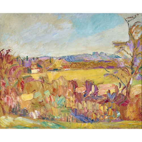 CUNO AMIET : 'Gelbe Landschaft' (Dobiaschofsky Auktionen AG)