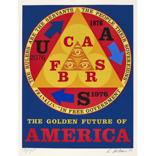 ROBERT (EIGTL. CLARK INDIANA : 'The Golden Future of America' (Dobiaschofsky Auktionen AG)
