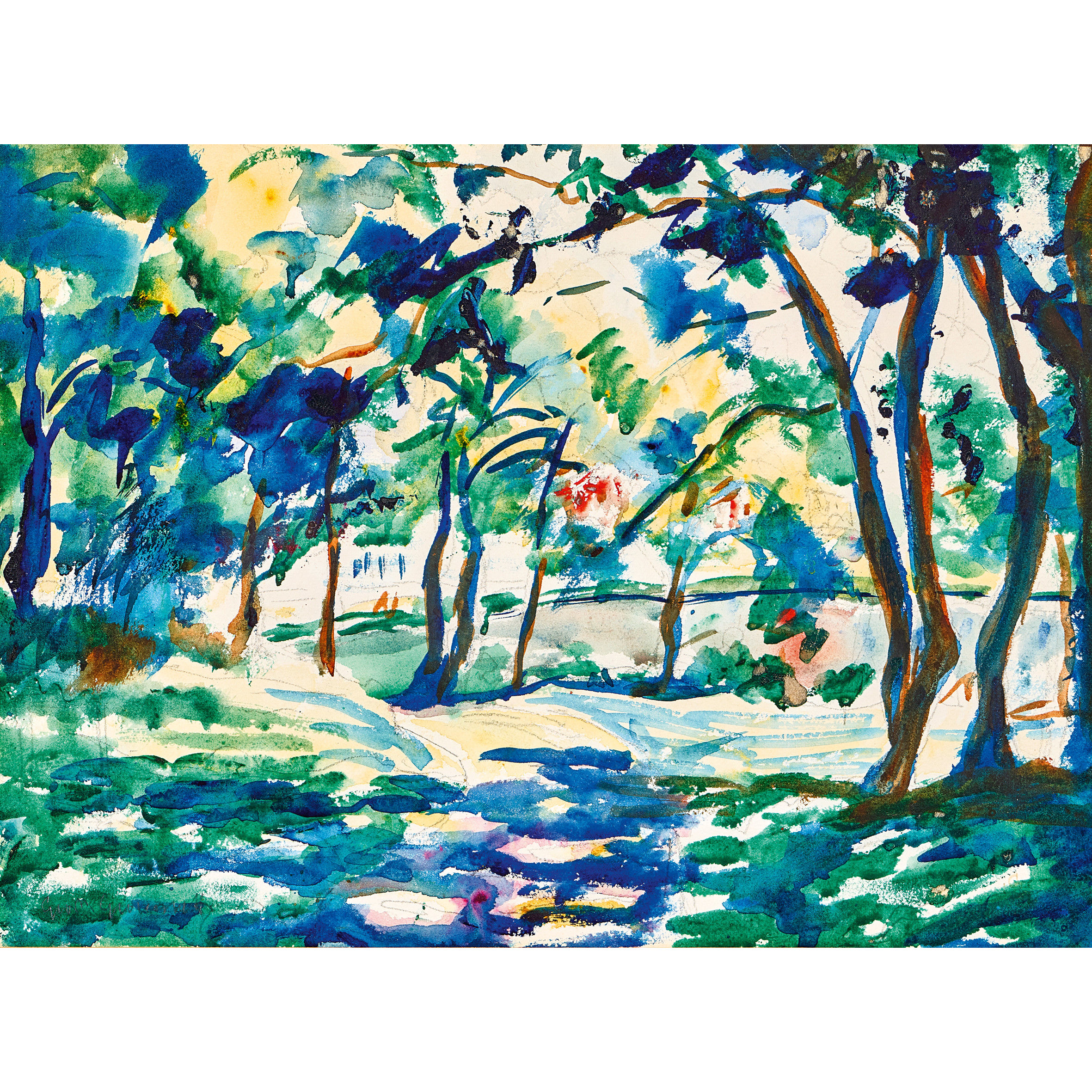 GIOVANNI GIACOMETTI Parklandschaft Dobiaschofsky Auktionen AG giovanni-giacometti-parklandschaft-dobiaschofsky-auktionen-ag