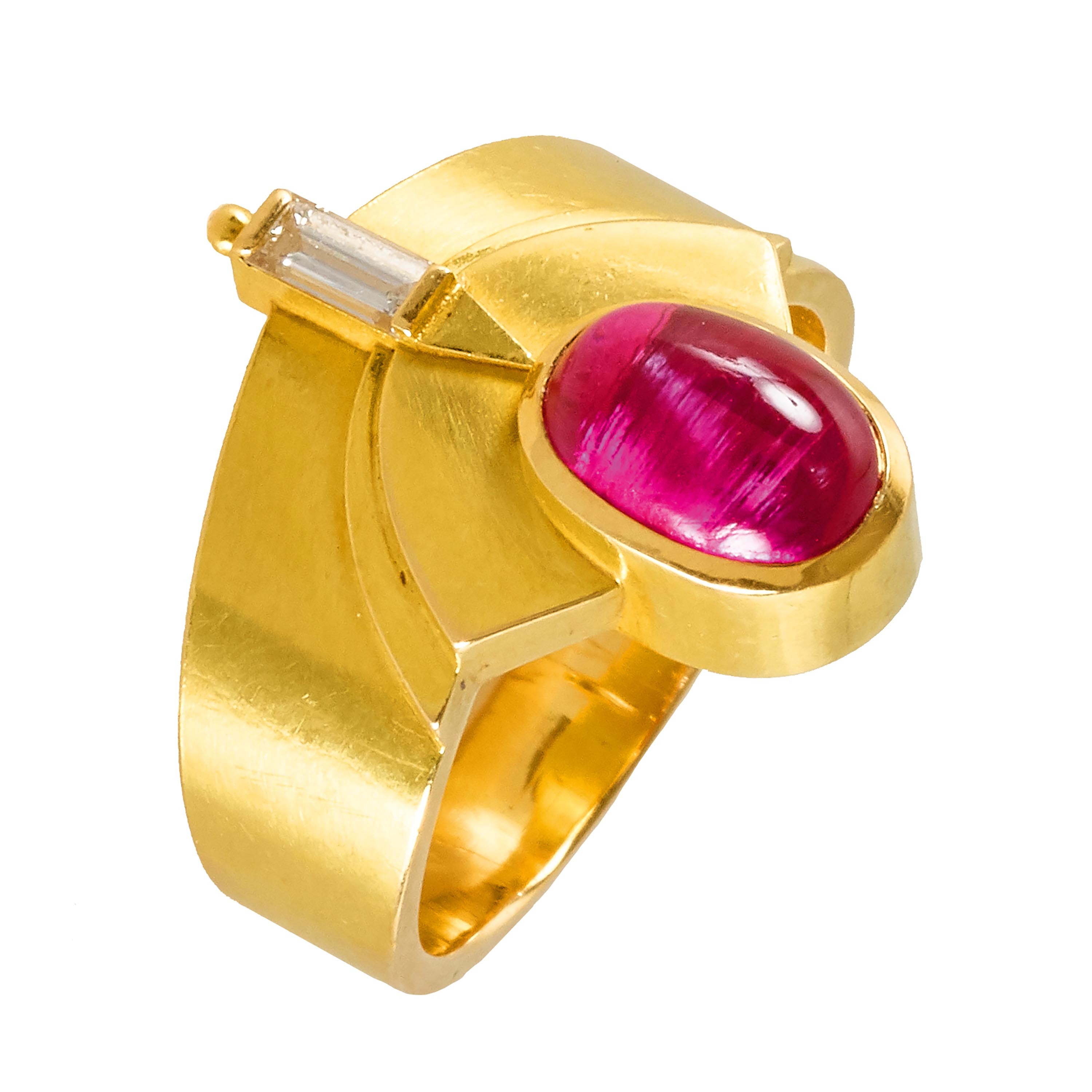 TURMALIN DIAMANT RING Othmar Zschaler Bern 1991 Dobiaschofsky turmalin-diamant-ring-othmar-zschaler-bern-1991-dobiaschofsky