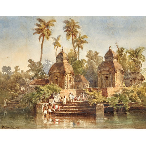 LOUIS (EIGTL. ABRAM-LOUIS BUVELOT) BUVELOT : 'The Kalighat Kali Temple on the Hoogly, Calcutta' (Dobiaschofsky Auktionen AG)