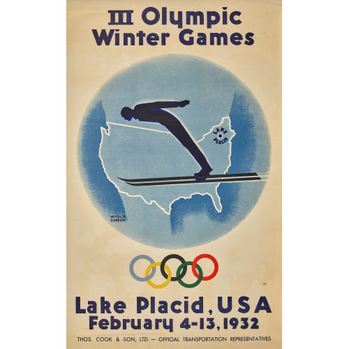 WITOLD GORDON : 'III Olympic Winter Games - Lake placid, USA 1932' (Dobiaschofsky Auktionen AG)