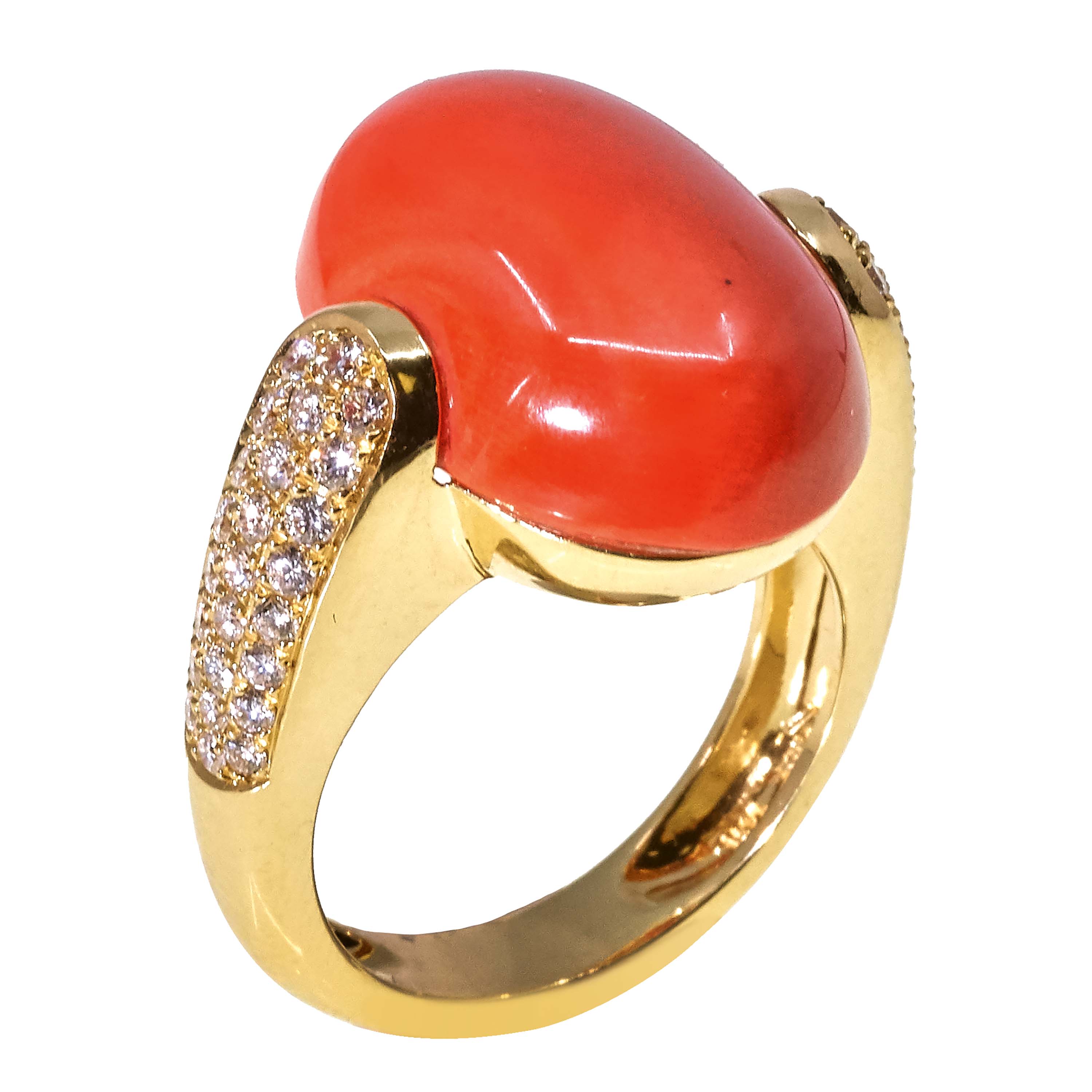 KORALLEN DIAMANT RING Dobiaschofsky Auktionen AG korallen-diamant-ring-dobiaschofsky-auktionen-ag